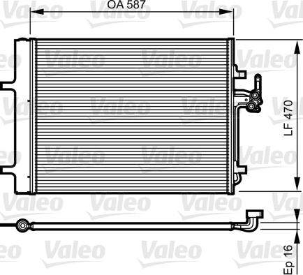 Valeo 814184 - Kondensators, Gaisa kond. sistēma www.autospares.lv