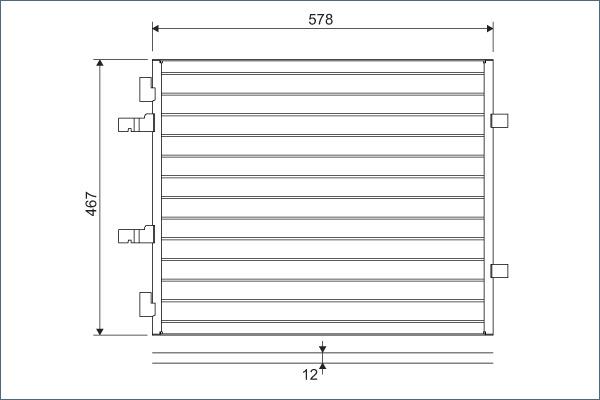 Valeo 814172 - Kondensators, Gaisa kond. sistēma www.autospares.lv