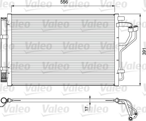 Valeo 814394 - Kondensators, Gaisa kond. sistēma www.autospares.lv