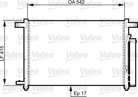 Valeo 814344 - Kondensators, Gaisa kond. sistēma www.autospares.lv