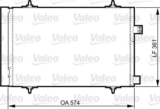 Valeo 814363 - Kondensators, Gaisa kond. sistēma www.autospares.lv