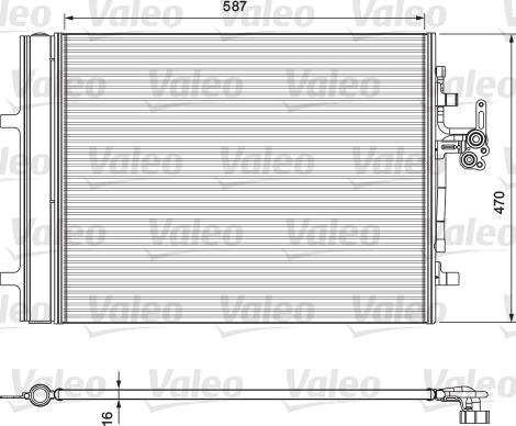 Valeo 814318 - Kondensators, Gaisa kond. sistēma www.autospares.lv