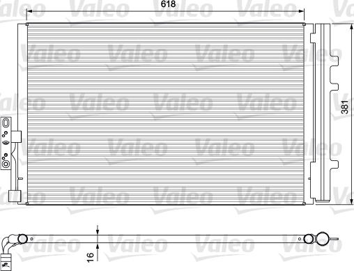 Valeo 814386 - Kondensators, Gaisa kond. sistēma www.autospares.lv