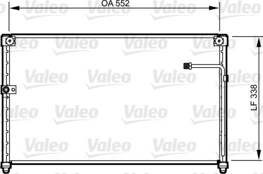 Valeo 814251 - Kondensators, Gaisa kond. sistēma www.autospares.lv