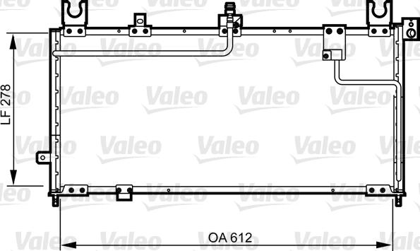 Valeo 814253 - Kondensators, Gaisa kond. sistēma www.autospares.lv