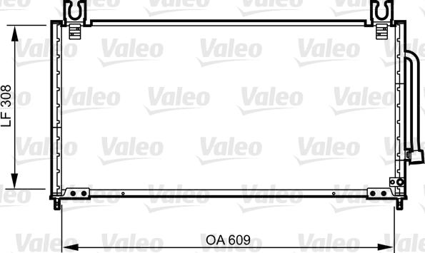 Valeo 814257 - Kondensators, Gaisa kond. sistēma www.autospares.lv