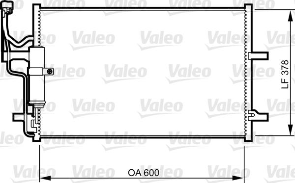 Valeo 814265 - Kondensators, Gaisa kond. sistēma www.autospares.lv