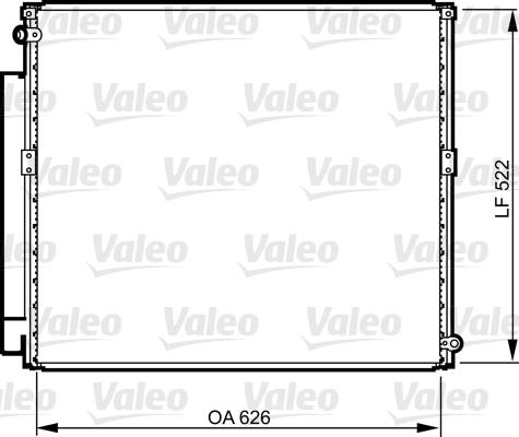 Valeo 814203 - Kondensators, Gaisa kond. sistēma www.autospares.lv