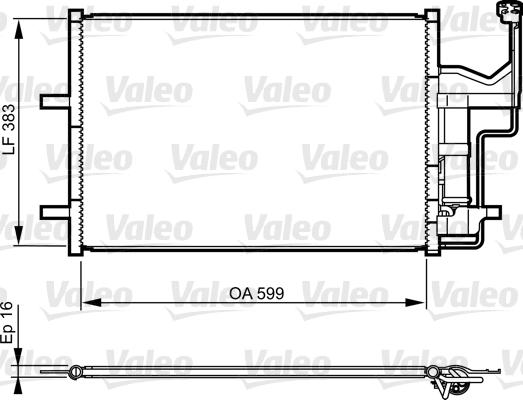 Valeo 814216 - Kondensators, Gaisa kond. sistēma www.autospares.lv