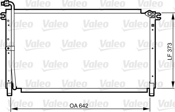 Valeo 814284 - Kondensators, Gaisa kond. sistēma www.autospares.lv