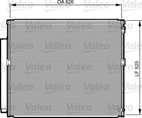 Valeo 814230 - Kondensators, Gaisa kond. sistēma www.autospares.lv