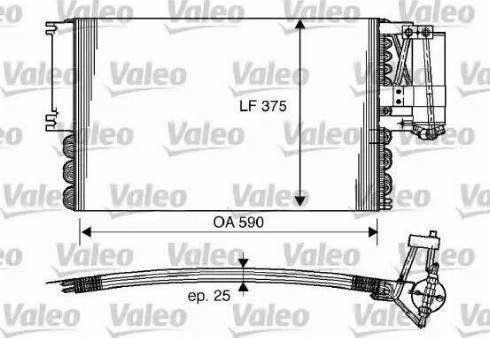 Valeo 816960 - Kondensators, Gaisa kond. sistēma autospares.lv