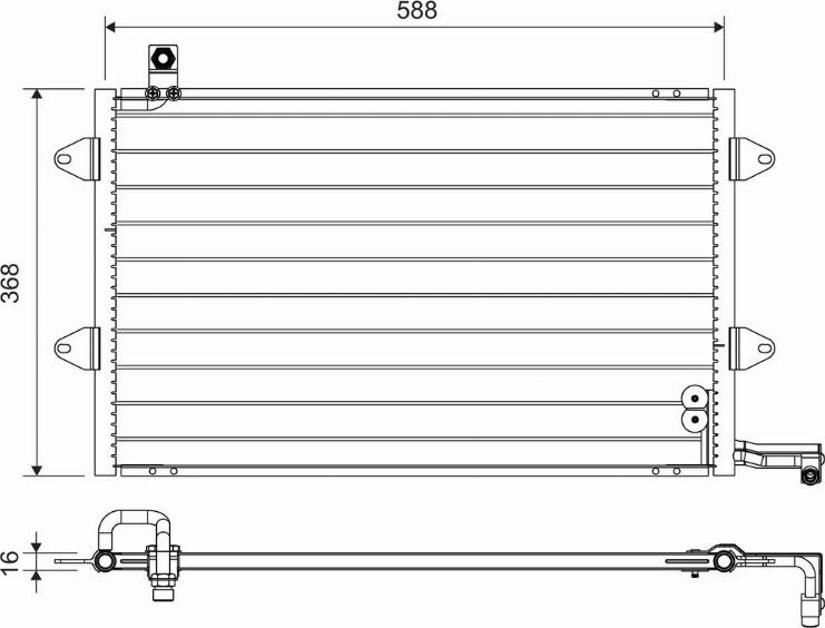 Valeo 816910 - Kondensators, Gaisa kond. sistēma www.autospares.lv