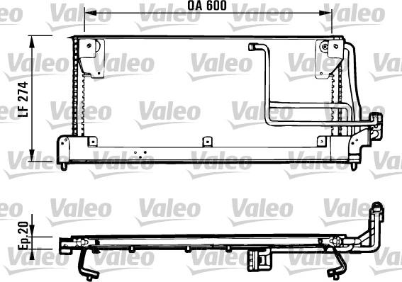 Valeo 816924 - Kondensators, Gaisa kond. sistēma autospares.lv