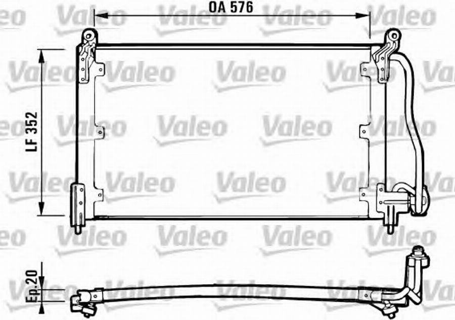 Valeo 816923 - Kondensators, Gaisa kond. sistēma autospares.lv