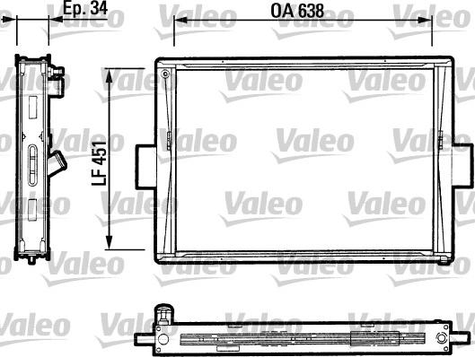 Valeo 816647 - Radiators, Motora dzesēšanas sistēma www.autospares.lv