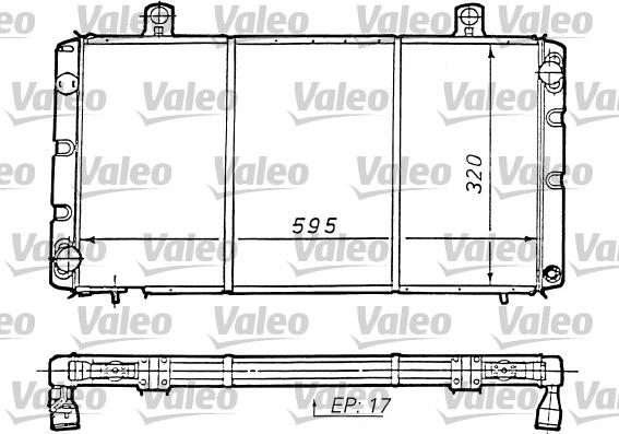 Valeo 810964 - Radiators, Motora dzesēšanas sistēma www.autospares.lv