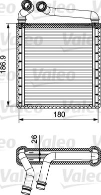 Valeo 811500 - Heat Exchanger, interior heating www.autospares.lv