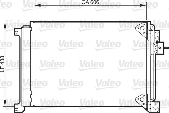 Valeo 818985 - Kondensators, Gaisa kond. sistēma www.autospares.lv