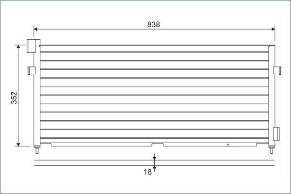 Valeo 818987 - Kondensators, Gaisa kond. sistēma www.autospares.lv