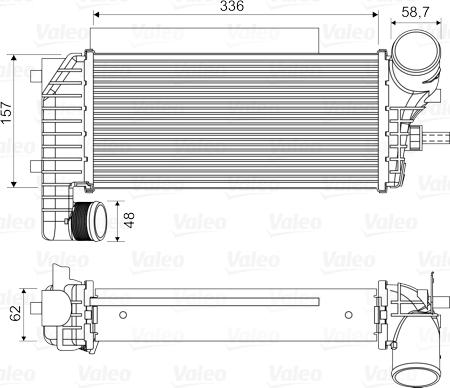 Valeo 818604 - Интеркулер, теплообменник турбины www.autospares.lv