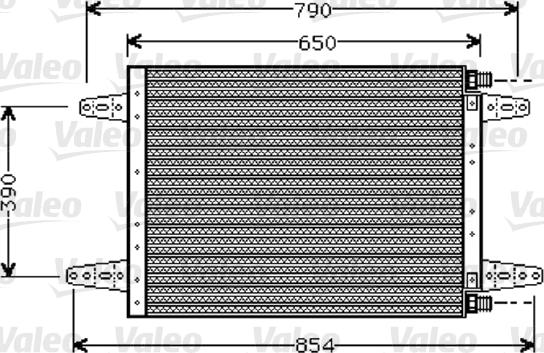 Valeo 818045 - Kondensators, Gaisa kond. sistēma www.autospares.lv