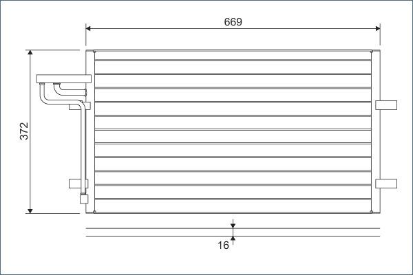 Valeo 818046 - Kondensators, Gaisa kond. sistēma www.autospares.lv