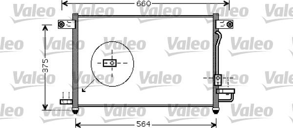 Valeo 818061 - Kondensators, Gaisa kond. sistēma www.autospares.lv