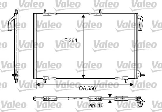 Valeo 818000 - Kondensators, Gaisa kond. sistēma www.autospares.lv