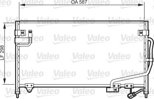 Valeo 818084 - Kondensators, Gaisa kond. sistēma www.autospares.lv