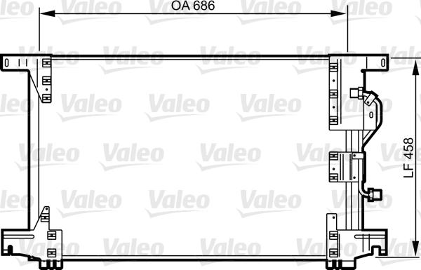 Valeo 818034 - Kondensators, Gaisa kond. sistēma www.autospares.lv