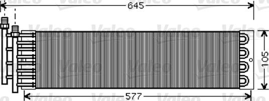 Valeo 818033 - Kondensators, Gaisa kond. sistēma www.autospares.lv