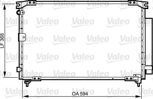 Valeo 818032 - Kondensators, Gaisa kond. sistēma www.autospares.lv