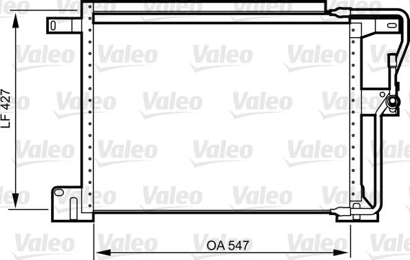 Valeo 818024 - Kondensators, Gaisa kond. sistēma www.autospares.lv