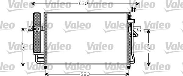 Valeo 818074 - Kondensators, Gaisa kond. sistēma www.autospares.lv