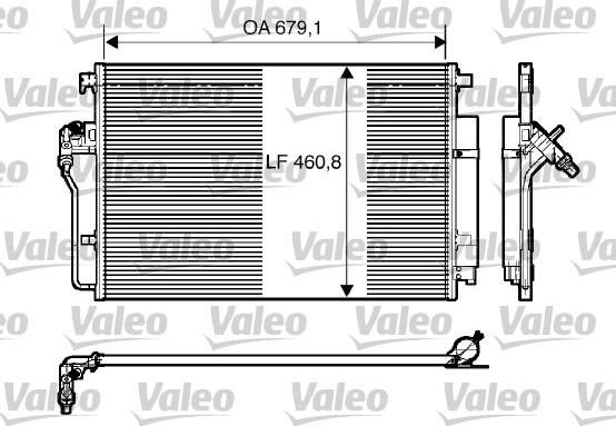 Valeo 818173 - Kondensators, Gaisa kond. sistēma www.autospares.lv