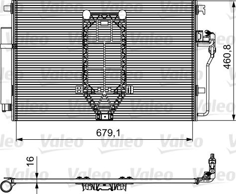 Valeo 812502 - Kondensators, Gaisa kond. sistēma www.autospares.lv