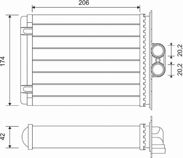 Valeo 812118 - Siltummainis, Salona apsilde www.autospares.lv