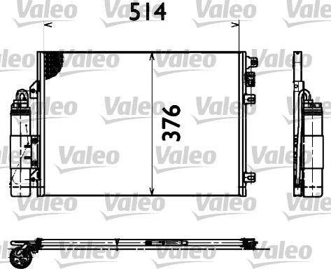 Valeo 817428 - Kondensators, Gaisa kond. sistēma www.autospares.lv