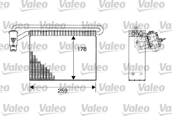 Valeo 817511 - Iztvaikotājs, Gaisa kondicionēšanas sistēma www.autospares.lv