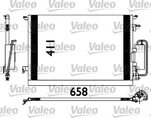 Valeo 817647 - Kondensators, Gaisa kond. sistēma www.autospares.lv