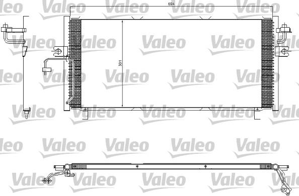 Valeo 817603 - Kondensators, Gaisa kond. sistēma www.autospares.lv