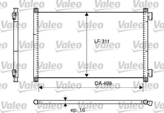 Valeo 817685 - Kondensators, Gaisa kond. sistēma www.autospares.lv