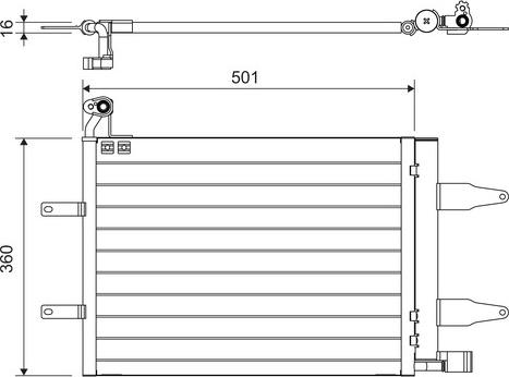 Valeo 817686 - Kondensators, Gaisa kond. sistēma www.autospares.lv