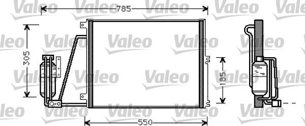 Valeo 817670 - Kondensators, Gaisa kond. sistēma www.autospares.lv