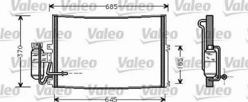 Valeo 817671 - Kondensators, Gaisa kond. sistēma autospares.lv