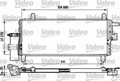 Valeo 817051 - Kondensators, Gaisa kond. sistēma www.autospares.lv