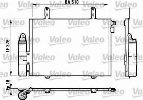 Valeo 817035 - Kondensators, Gaisa kond. sistēma www.autospares.lv