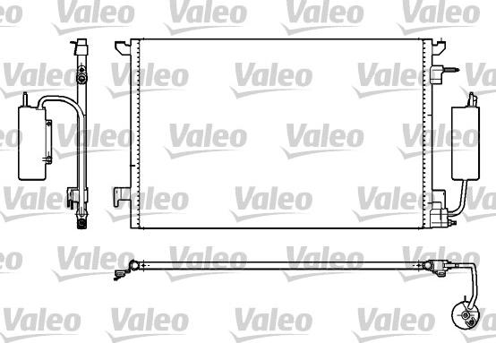 Valeo 817852 - Kondensators, Gaisa kond. sistēma www.autospares.lv