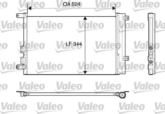 Valeo 817818 - Kondensators, Gaisa kond. sistēma www.autospares.lv